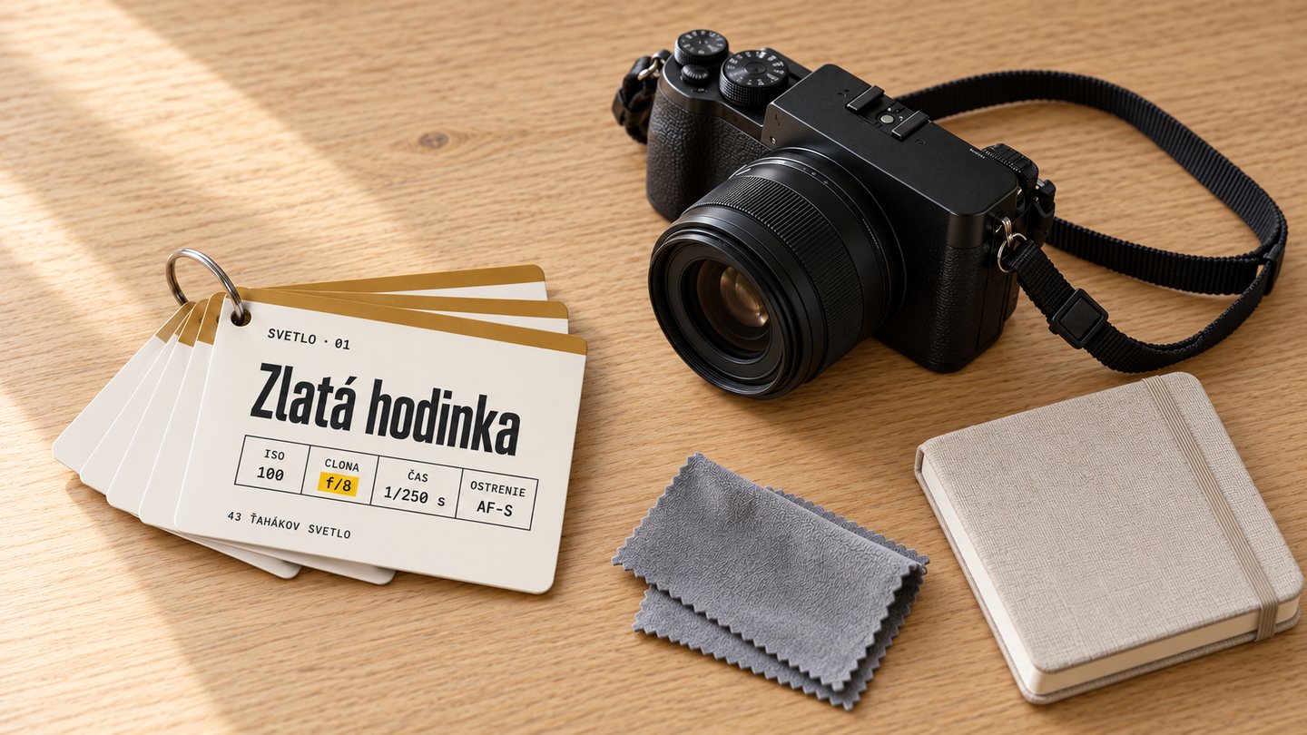 43 ťahákov Svetlo: ťaháky o svetle na stole, vedľa fotoaparátu