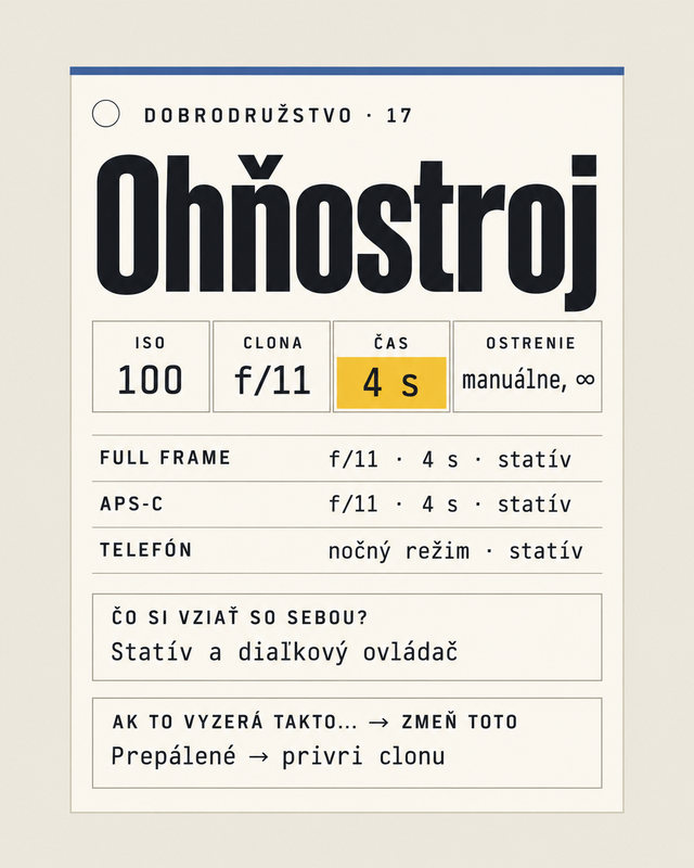 Dobrodružstvo 17, Ohňostroj