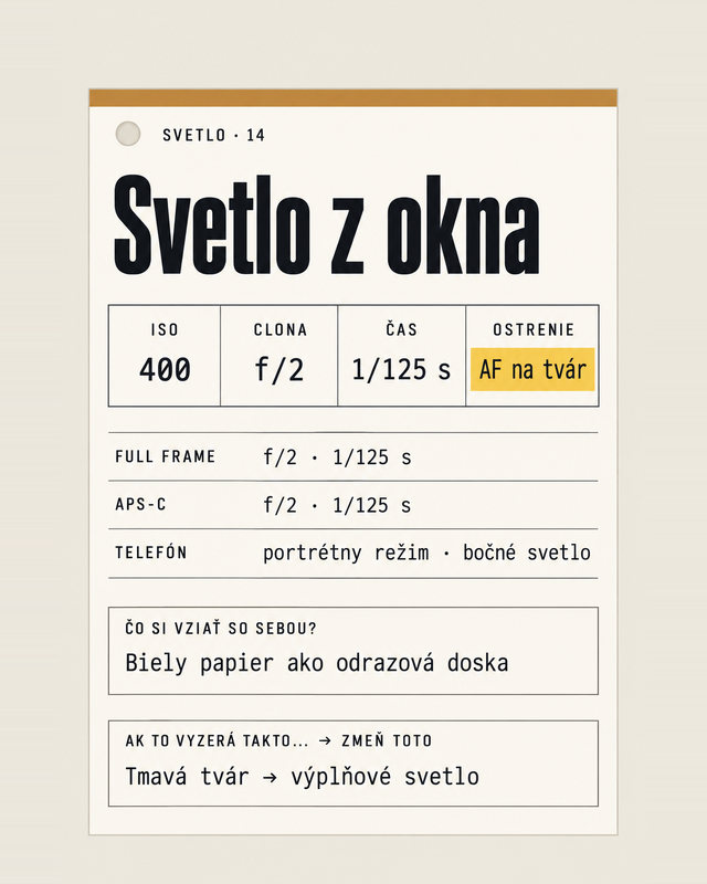 Svetlo, svetlo z okna