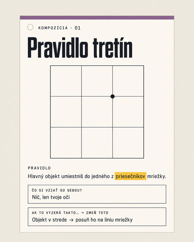 Kompozícia, pravidlo tretín